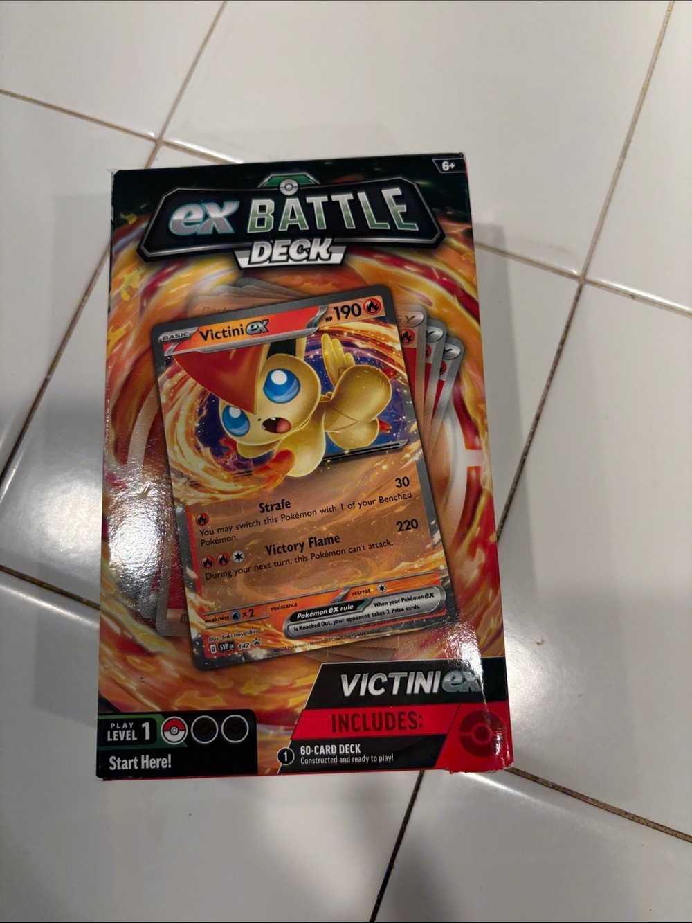 ex Battle Deck Victini - Orange/Yellow Trading Card Game Deck